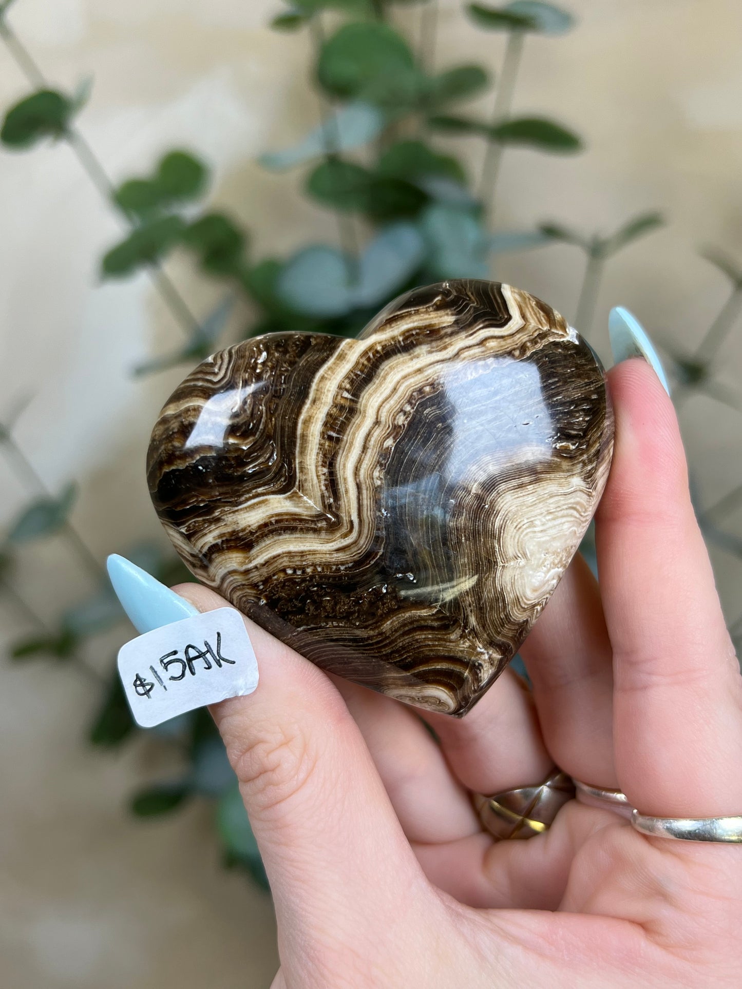 Chocolate Calcite Hearts (5 options)