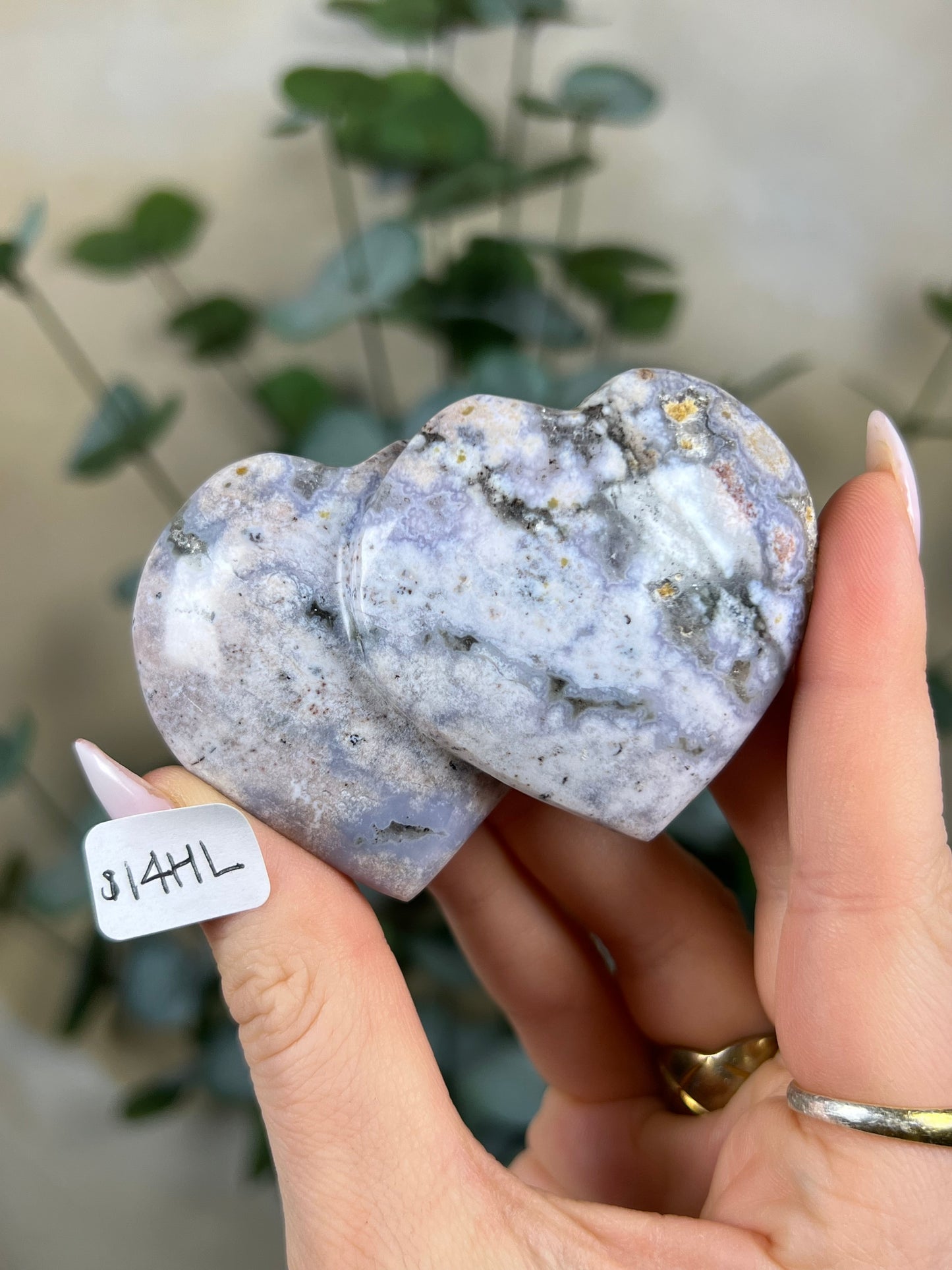 Sea Jasper Double Hearts (14HL, 16GT, 17FX)