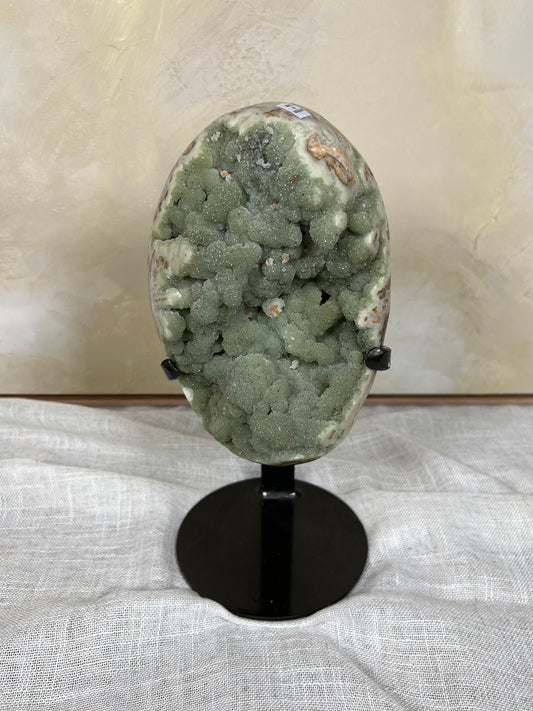 Mint Peach Amethyst on Stand (411AA)