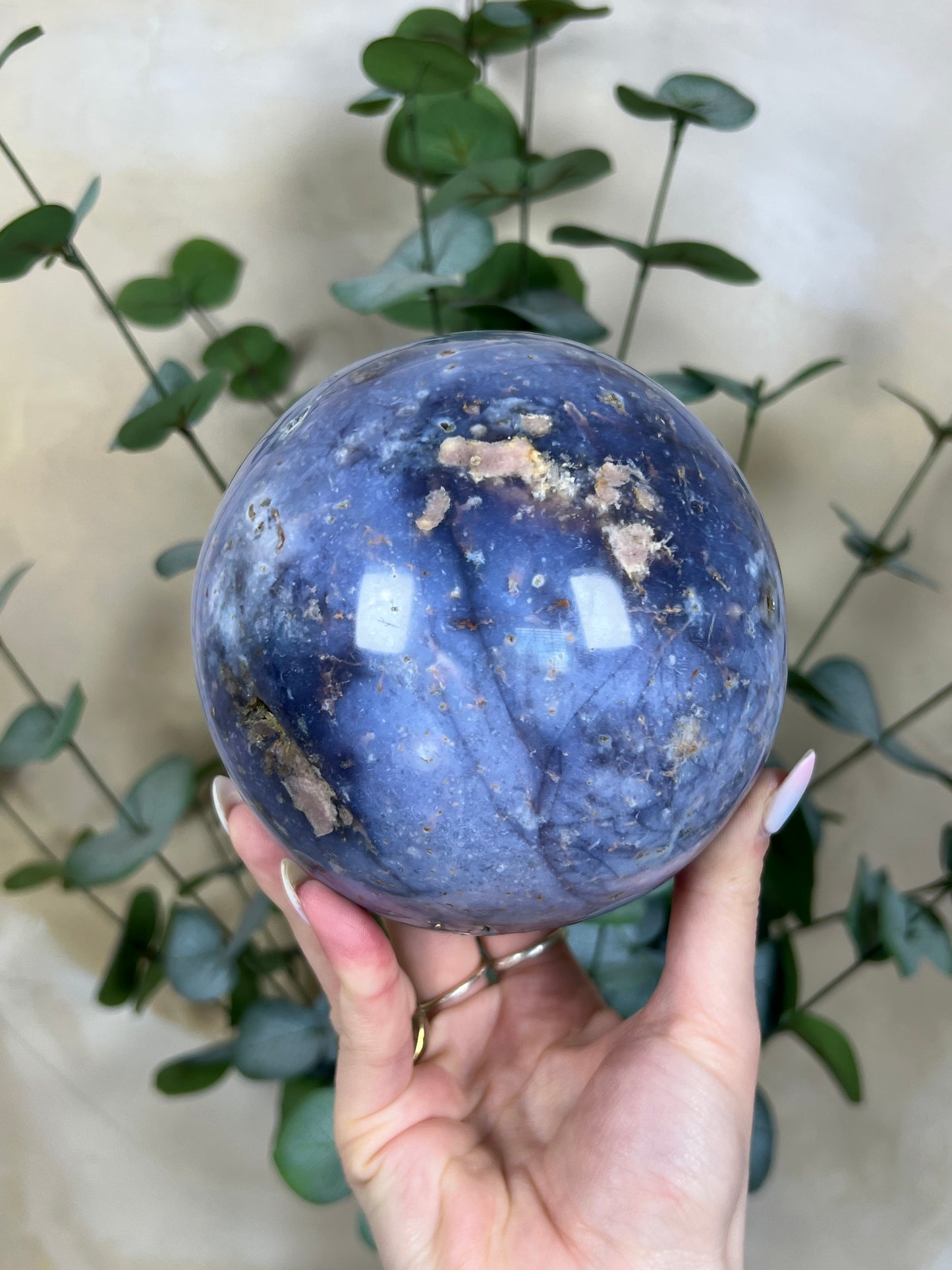 Violet Agate Sphere (204AA)