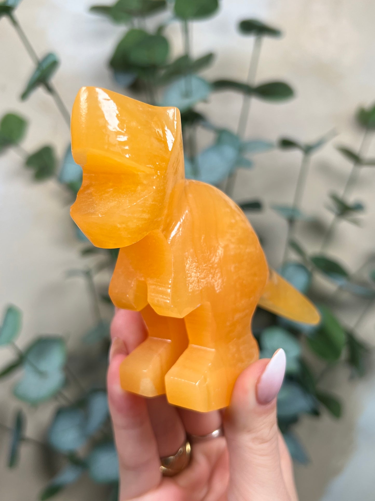 Orange Calcite T-Rexes