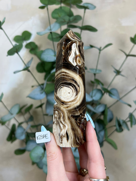 Chocolate Calcite Towers (3 options)