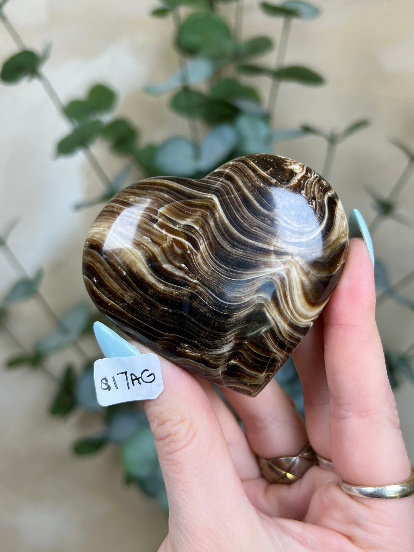 Chocolate Calcite Hearts (5 options)