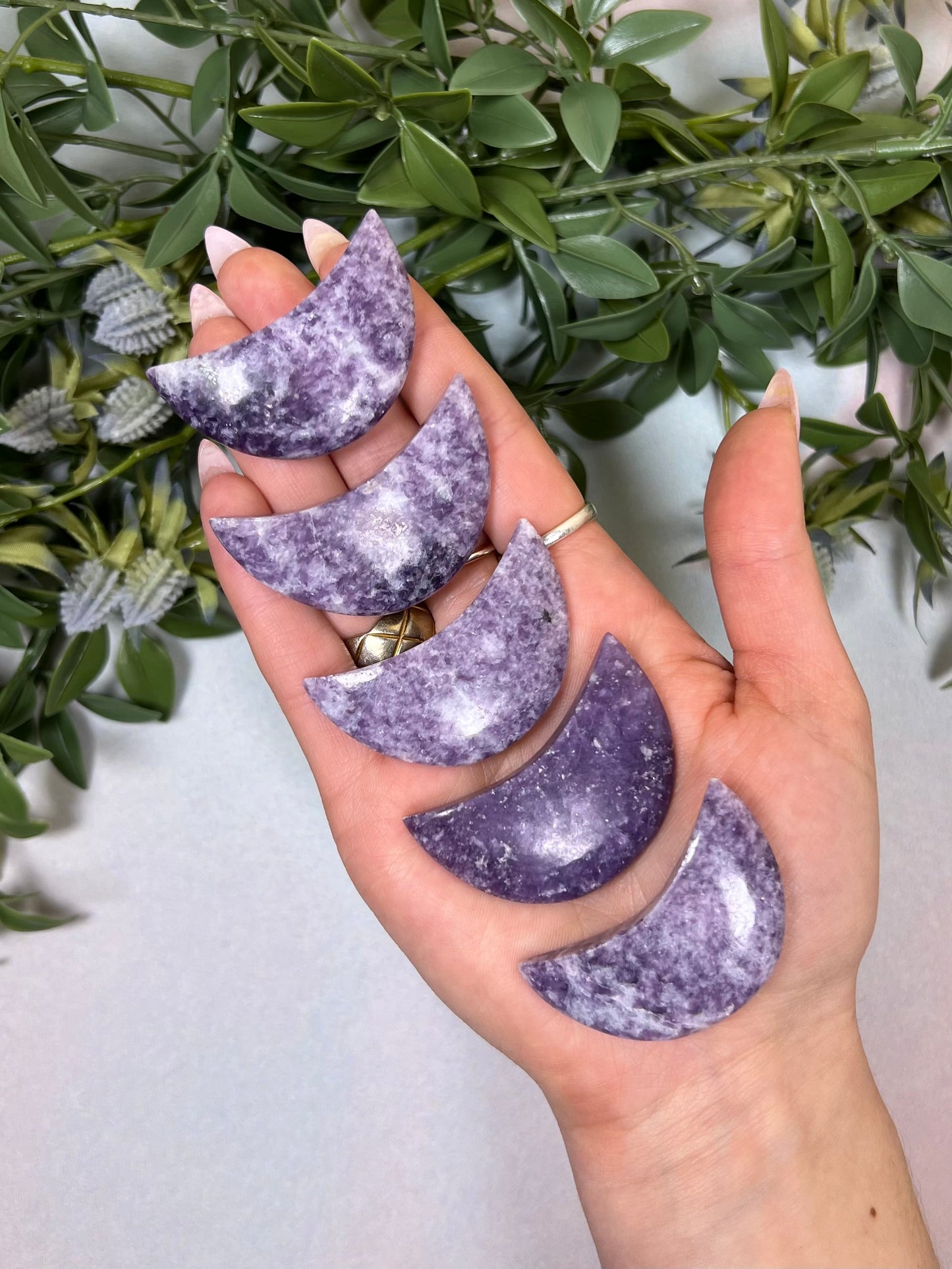 Lepidolite Moons