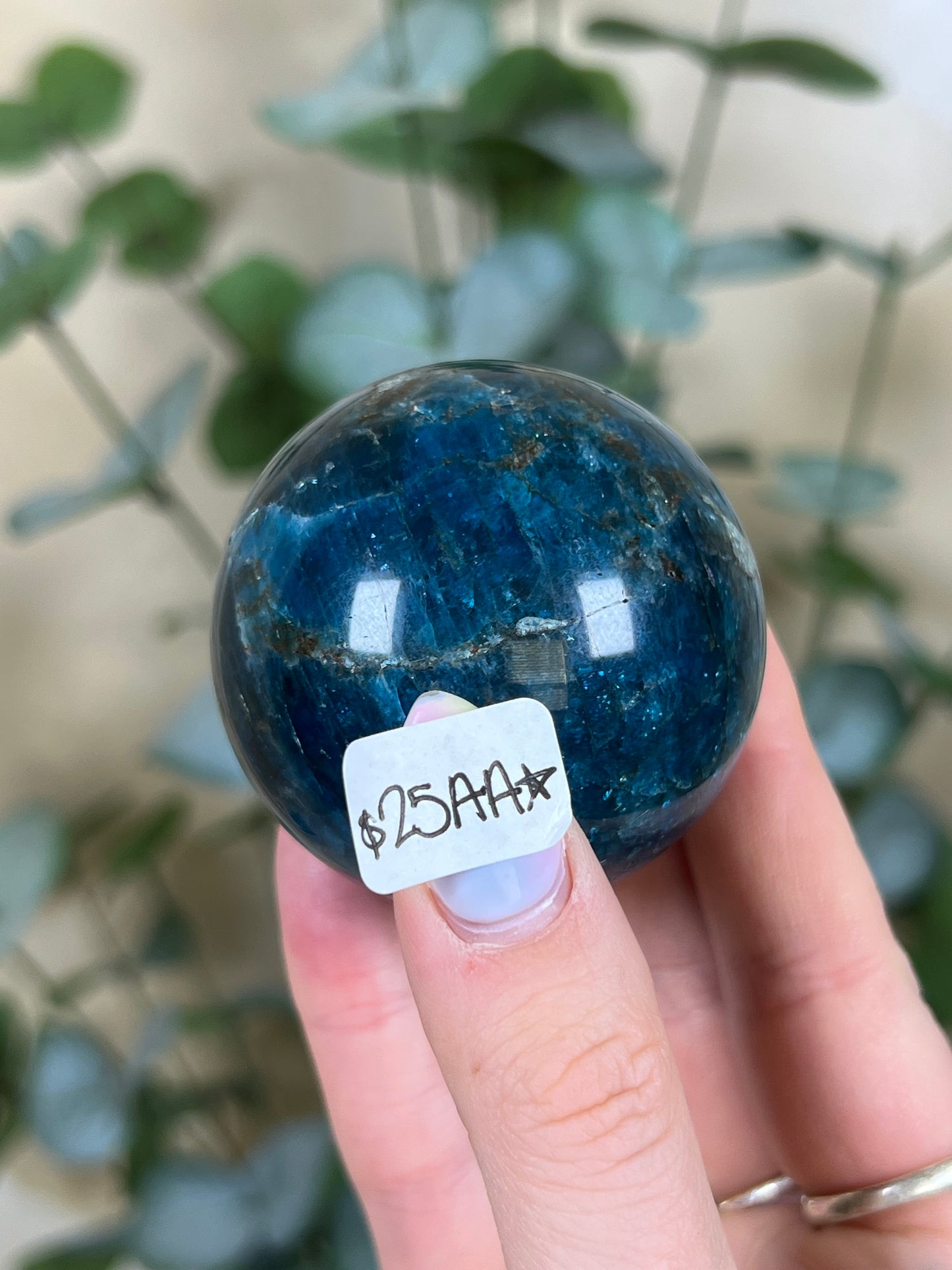Blue Apatite Spheres (23AD, 25AA)