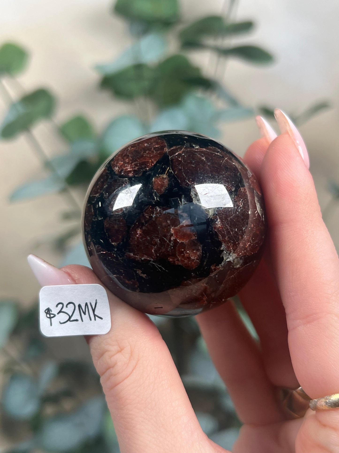 Garnet in Tourmaline Spheres (32MK, 32ML, 32MM)