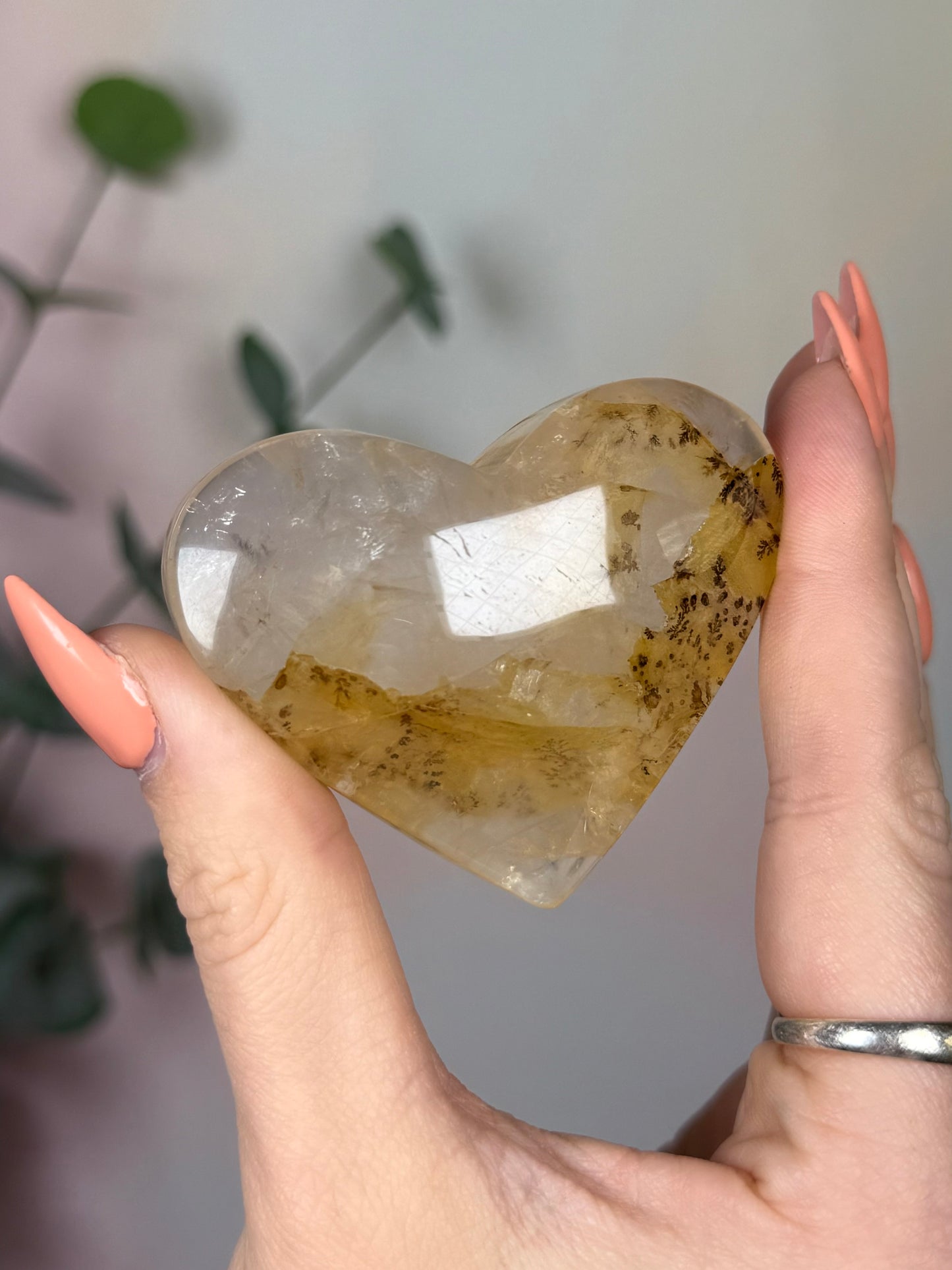 Dendritic Quartz Heart (30AM)