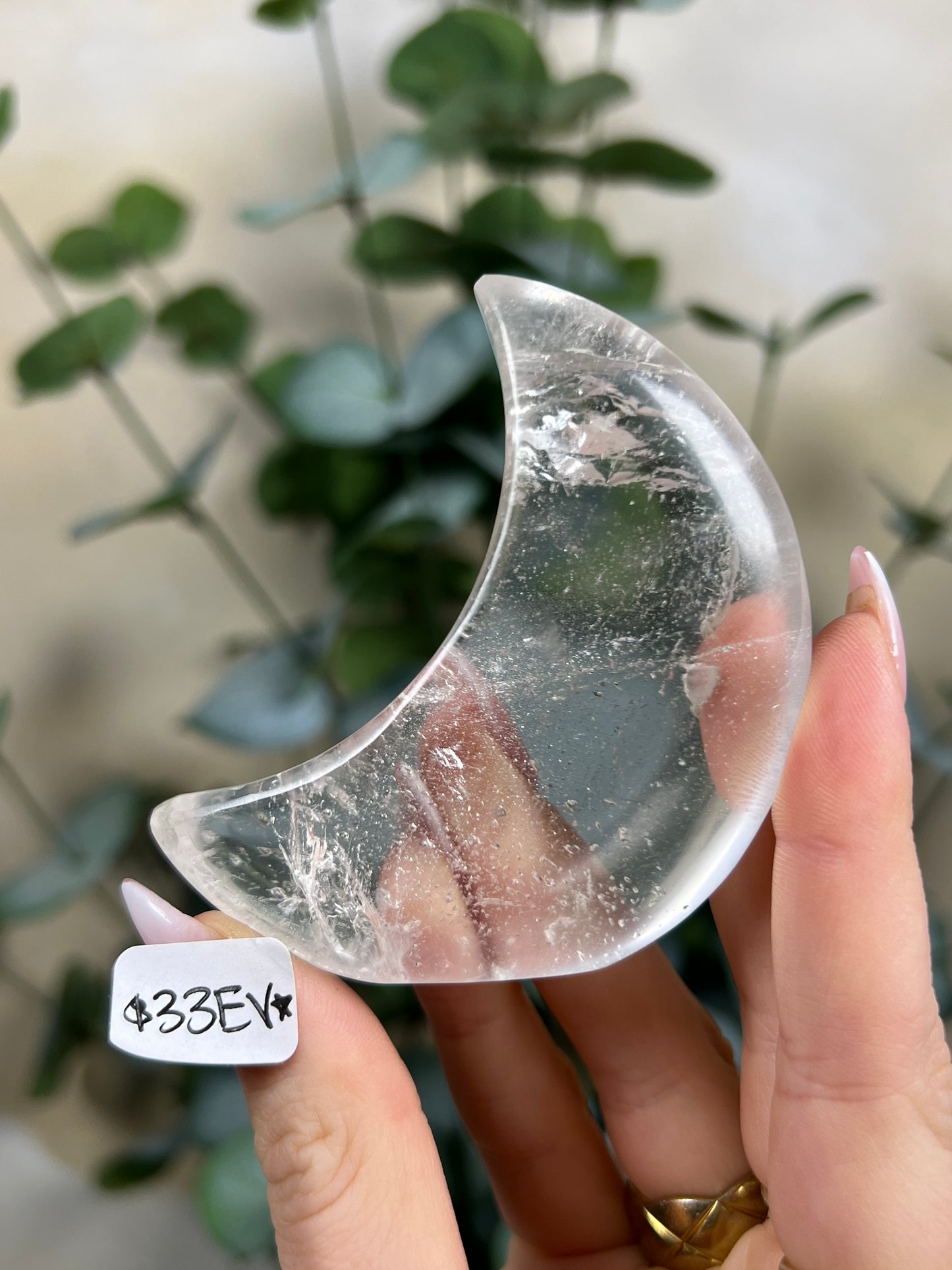 Clear Quartz Standing Moons (27FA, 33EV, 34FM)