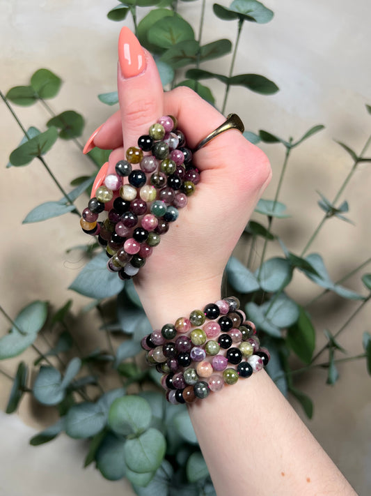 Watermelon Tourmaline Bracelets