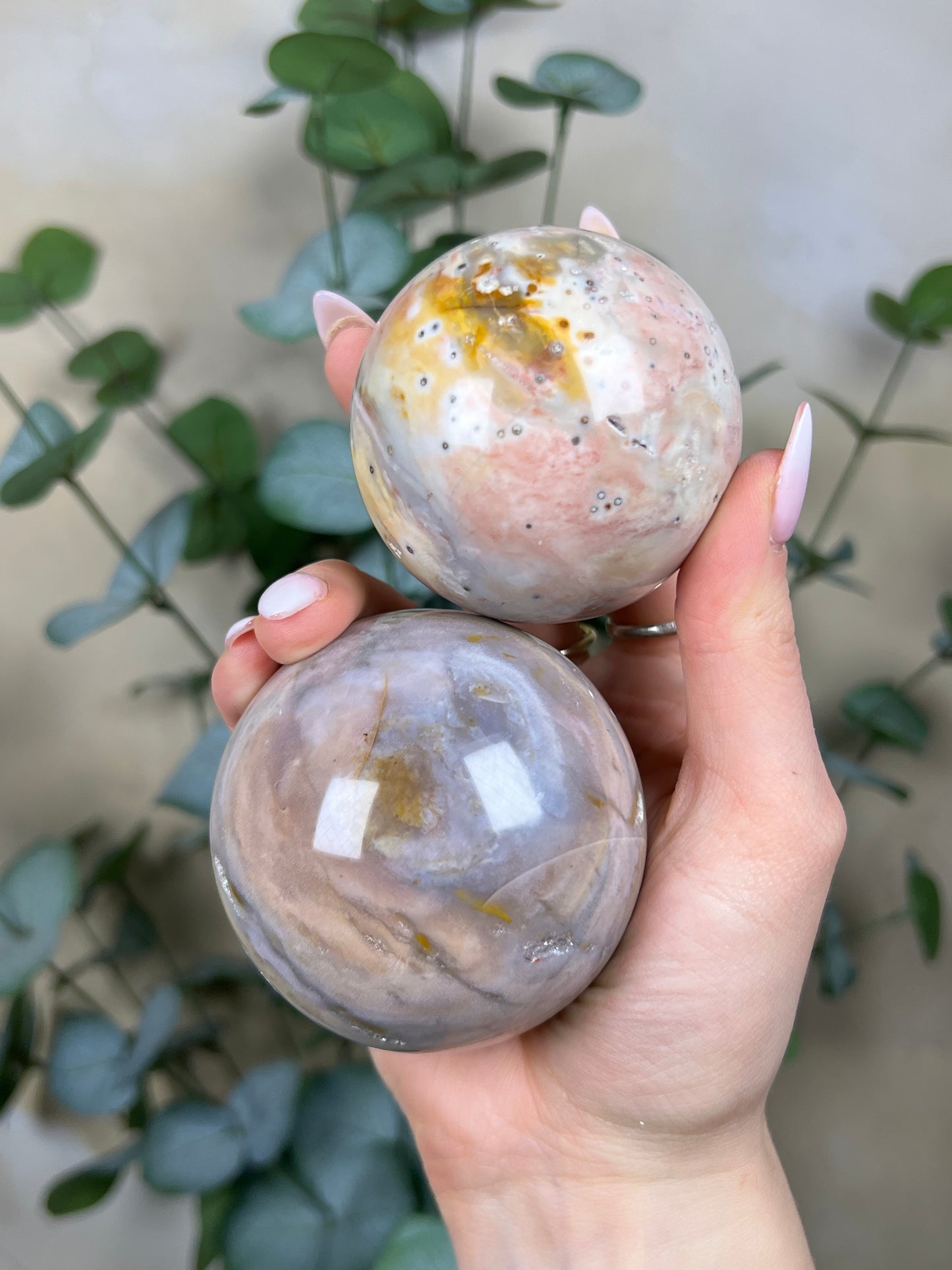 Sea Jasper Spheres (36EZ, 36FA)