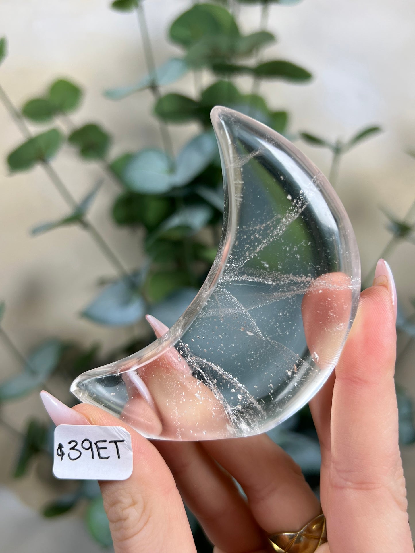 Clear Quartz Standing Moons (39ET, 39EU)