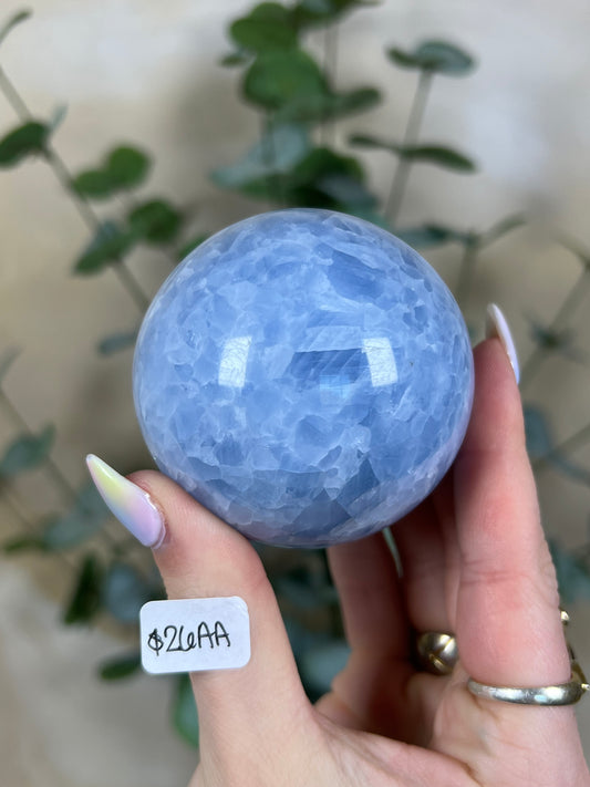 Blue Calcite Spheres (3 options)