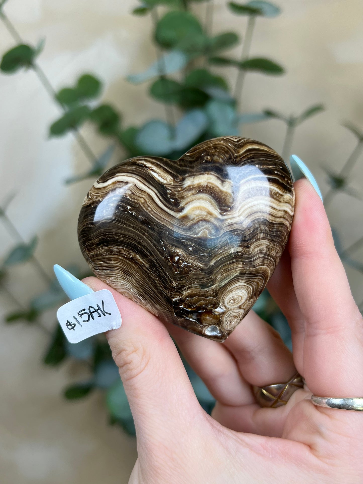 Chocolate Calcite Hearts (5 options)