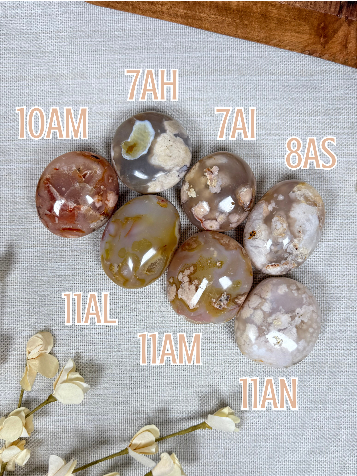 Flower Agate Palms (7 options)