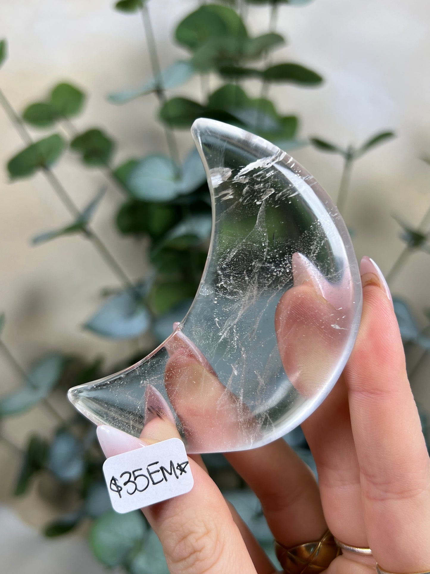 Clear Quartz Standing Moons (35EM, 36ER)