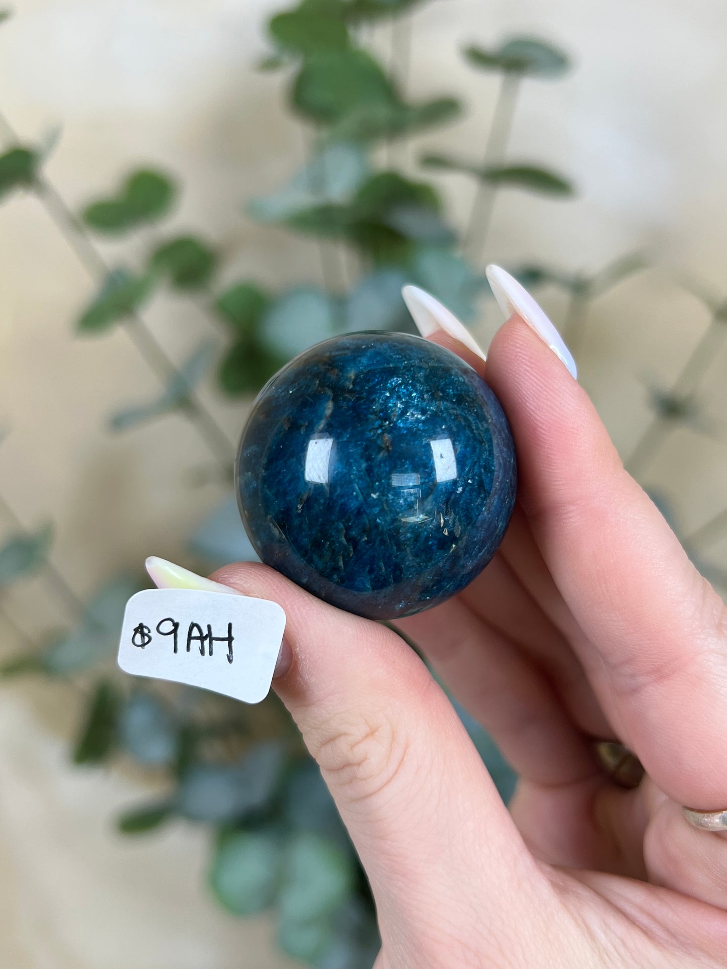 Blue Apatite Spheres (7AA, 9AH)