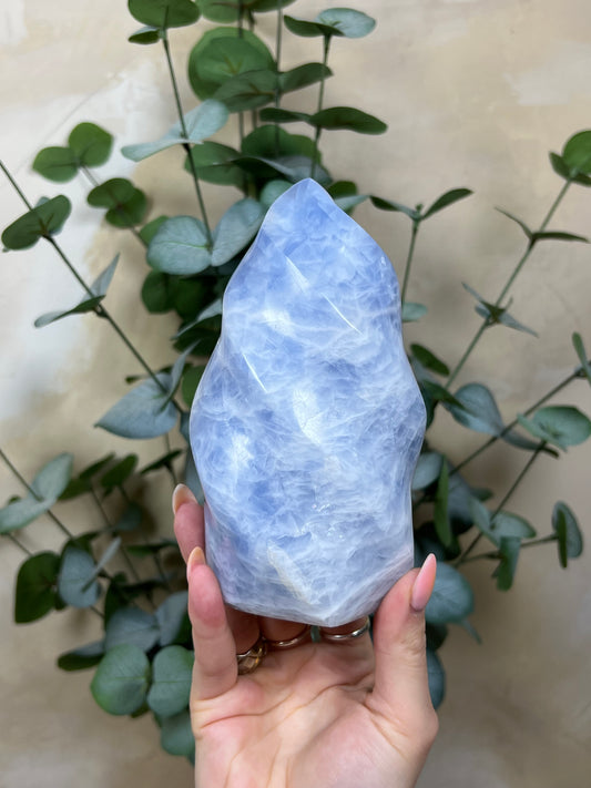 Blue Calcite Flame (65AB)