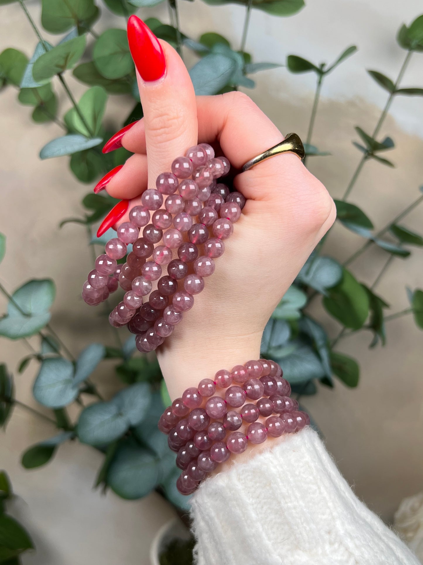 Star Lavender Rose Quartz Bracelet