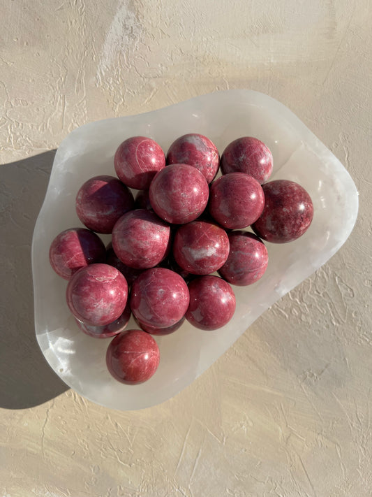 Norwegian Thulite Mini Spheres